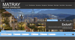 Desktop Screenshot of matray-immobilier.com