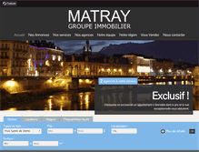 Tablet Screenshot of matray-immobilier.com